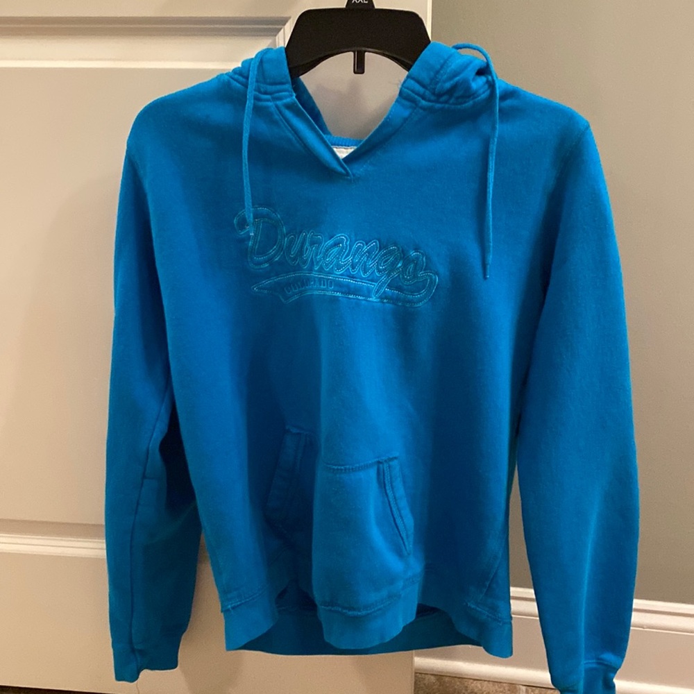 Durango Colorado blue hoodie sweatshirt